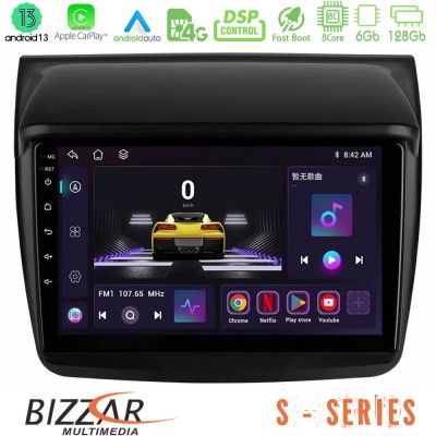 Bizzar S Series Mitsubishi L200 8core Android13 6+128GB Navigation Multimedia Tablet 9