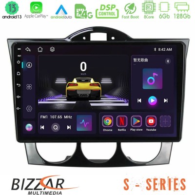 Bizzar S Series Mazda RX8 2003-2008 8core Android13 6+128GB Navigation Multimedia Tablet 9
