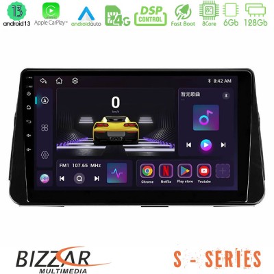 Bizzar S Series Nissan Micra K14 8core Android13 6+128GB Navigation Multimedia Tablet 10