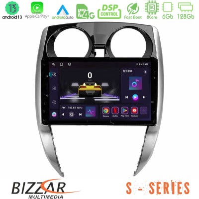 Bizzar S Series Nissan Note 2013-2018 8core Android13 6+128GB Navigation Multimedia Tablet 10