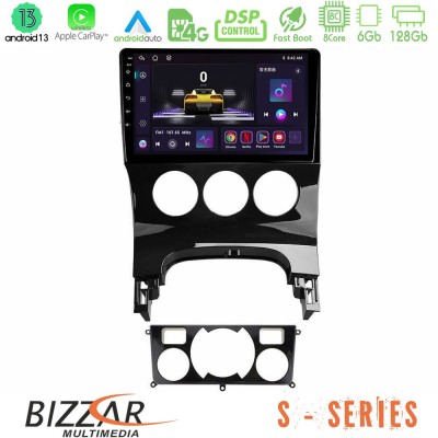 Bizzar S Series Peugeot 3008 AUTO A/C 8core Android13 6+128GB Navigation Multimedia Tablet 9