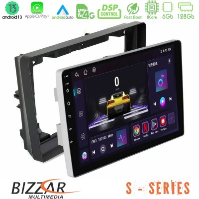 Bizzar S Series Peugeot 308 2013-2020 8core Android13 6+128GB Navigation Multimedia Tablet 9