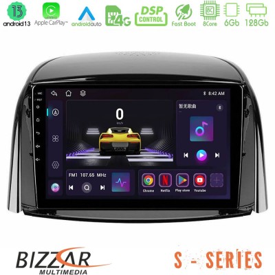 Bizzar S Series Renault Koleos 2007-2015 8Core Android13 6+128GB Navigation Multimedia Tablet 9