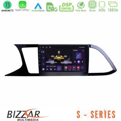 Bizzar S Series Seat Leon 2013 – 2019 8core Android13 6+128GB Navigation Multimedia Tablet 9