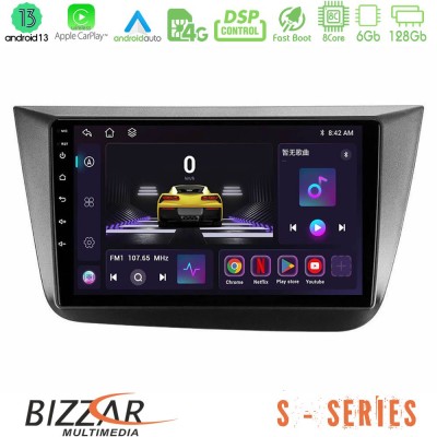 Bizzar S Series Seat Altea 2004-2015 8core Android13 6+128GB Navigation Multimedia Tablet 9