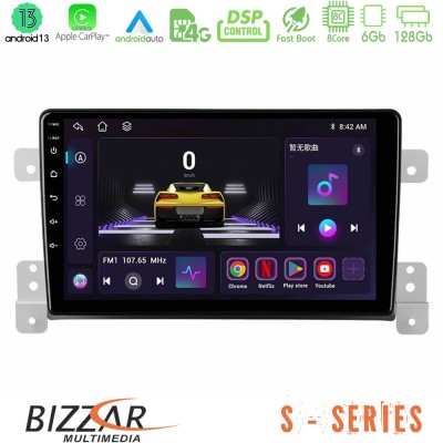 Bizzar S Series Suzuki Grand Vitara 8core Android13 6+128GB Navigation Multimedia Tablet 9