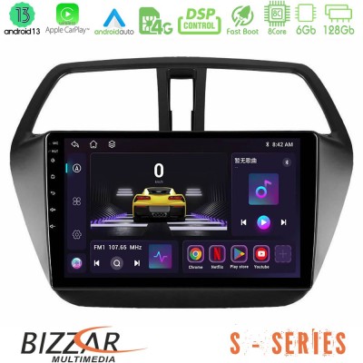 Bizzar S Series Suzuki SX4 S-Cross 8core Android13 6+128GB Navigation Multimedia Tablet 9