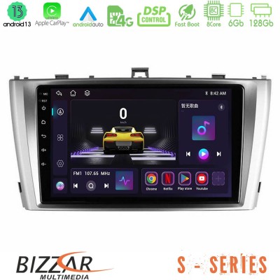 Bizzar S Series Toyota Avensis T27 8core Android13 6+128GB Navigation Multimedia Tablet 9