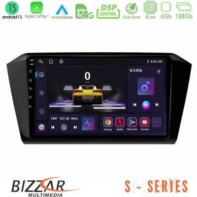 Bizzar S Series VW Passat 8core Android13 6+128GB Navigation Multimedia Tablet 10