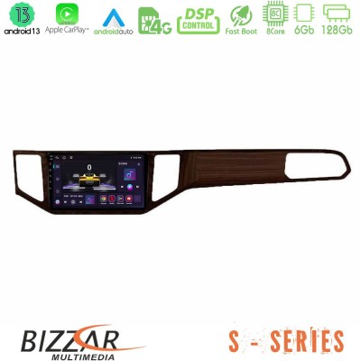 Bizzar S Series VW Sportsvan 2014-2020 8core Android13 6+128GB Navigation Multimedia Tablet 9