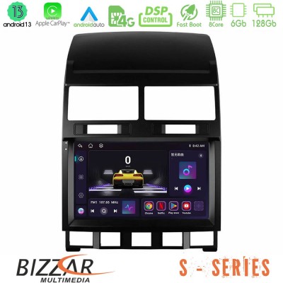 Bizzar S Series VW Touareg 2002 – 2010 8core Android13 6+128GB Navigation Multimedia Tablet 9