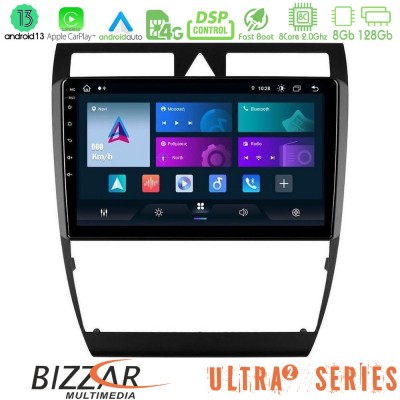 Bizzar Ultra Series Audi A6 (C5) 1997-2004 8core Android13 8+128GB Navigation Multimedia Tablet 9