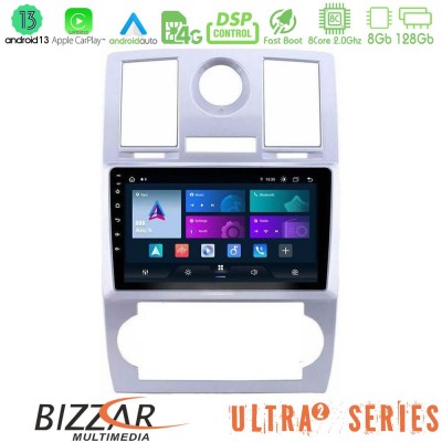 Bizzar Ultra Series Chrysler 300C 8core Android13 8+128GB Navigation Multimedia Tablet 9