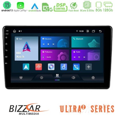 Bizzar Ultra Series Peugeot Partner / Citroën Berlingo 2008-2018 8Core Android13 8+128GB Navigation Multimedia Tablet 9