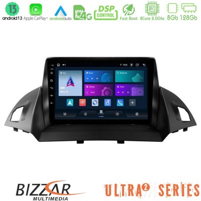 Bizzar Ultra Series Ford C-Max/Kuga 8core Android13 8+128GB Navigation Multimedia Tablet 9