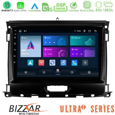 Bizzar Ultra Series Ford Ranger 2017-2022 8core Android13 8+128GB Navigation Multimedia Tablet 9