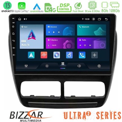 Bizzar Ultra Series Fiat Doblo / Opel Combo 2010-2014 8Core Android13 8+128GB Navigation Multimedia Tablet 9