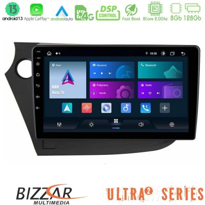 Bizzar ULTRA Series Honda Insight 2009-2015 8core Android13 8+128GB Navigation Multimedia Tablet 9