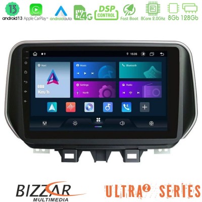 Bizzar Ultra Series Hyundai ix35 8core Android13 8+128GB Navigation Multimedia Tablet 10