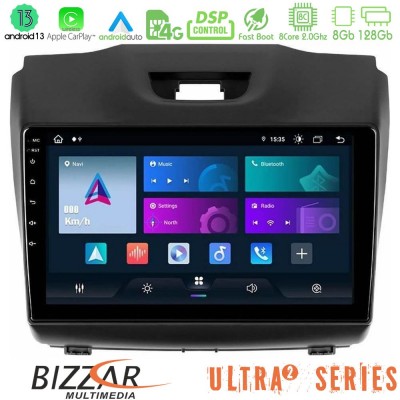 Bizzar Ultra Series Isuzu D-MAX 2012-2019 8core Android13 8+128GB Navigation Multimedia Tablet 9