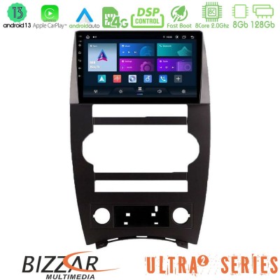 Bizzar Ultra Series Jeep Commander 2007-2008 8core Android13 8+128GB Navigation Multimedia Tablet 9