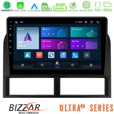 Bizzar Ultra Series Jeep Grand Cherokee 1999-2004 8core Android13 8+128GB Navigation Multimedia Tablet 9