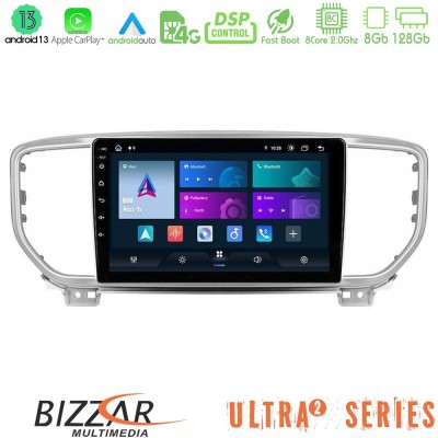 Bizzar Ultra Series Kia Sportage 2018-2021 8Core Android13 8+128GB Navigation Multimedia Tablet 9