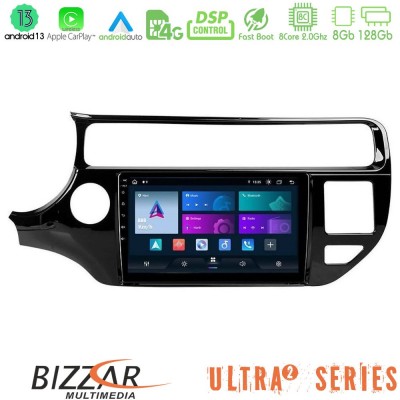 Bizzar Ultra Series Kia Rio 2015-2017 8core Android13 8+128GB Navigation Multimedia Tablet 9