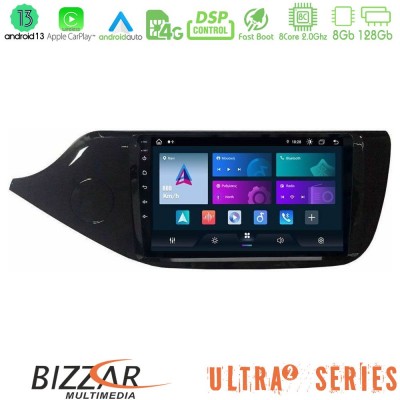 Bizzar Ultra Series Kia Ceed 2013-2017 8Core Android13 8+128GB Navigation Multimedia Tablet 9″