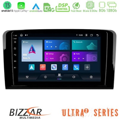 Bizzar Ultra Series Mercedes ML/GL Class 8core Android13 8+128GB Navigation Multimedia Tablet 9