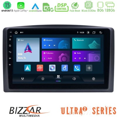 Bizzar Ultra Series Mercedes Vito 2015-2021 8core Android13 8+128GB Navigation Multimedia Tablet 10