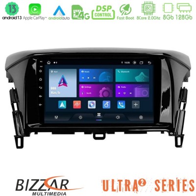Bizzar Ultra Series Mitsubishi Eclipse Cross 8core Android13 8+128GB Navigation Multimedia Tablet 9