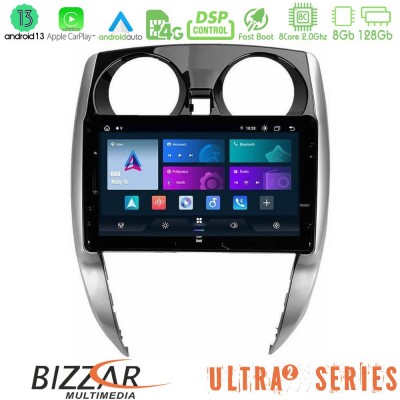 Bizzar ULTRA Series Nissan Note 2013-2018 8core Android13 8+128GB Navigation Multimedia Tablet 10