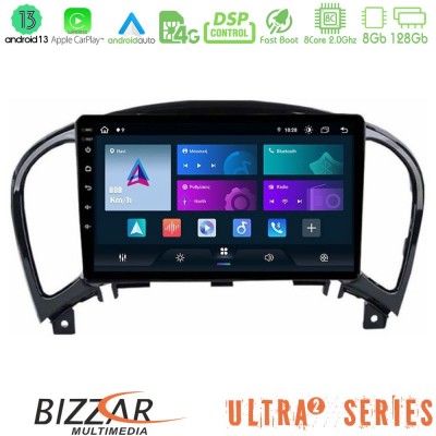 Bizzar Ultra Series Nissan Juke 8core Android13 8+128GB Navigation Multimedia Tablet 9