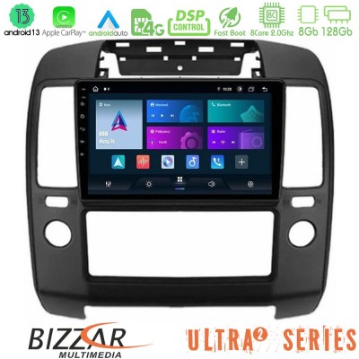 Bizzar Ultra Series Nissan Navara 8core Android13 8+128GB Navigation Multimedia Tablet 9