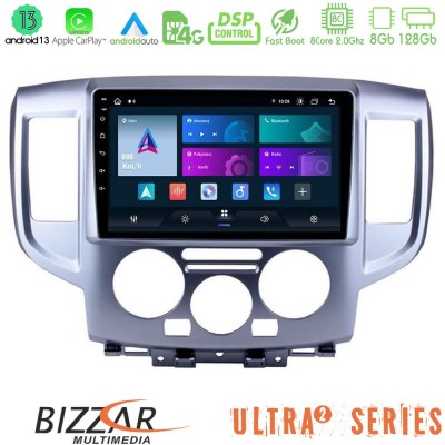 Bizzar Ultra Series Nissan NV200 8core Android13 8+128GB Navigation Multimedia Tablet 9