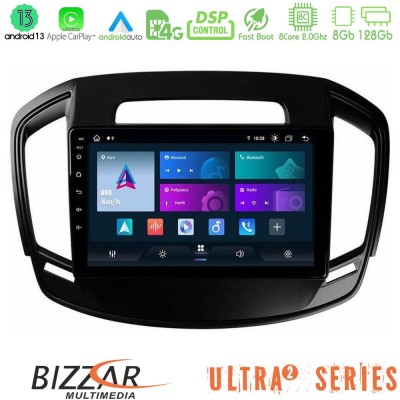 Bizzar ULTRA Series Opel Insignia 2014-2017 8core Android13 8+128GB Navigation Multimedia Tablet 9