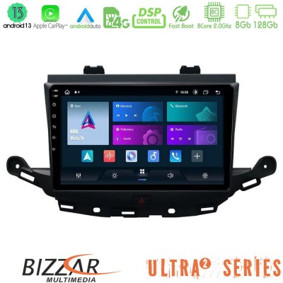 Bizzar Ultra Series Opel Astra K 2015-2019 8core Android13 8+128GB Navigation Multimedia Tablet 9