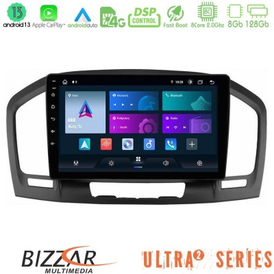 Bizzar ULTRA Series Opel Insignia 2008-2013 8core Android13 8+128GB Navigation Multimedia Tablet 9