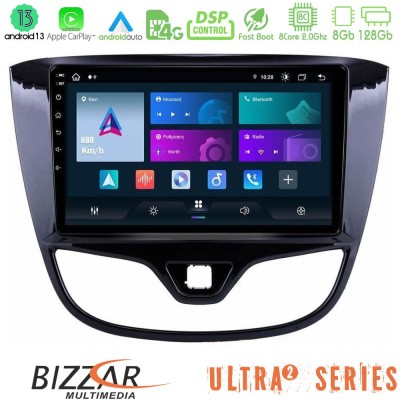 Bizzar Ultra Series Opel Karl 2017-2019 8core Android13 8+128GB Navigation Multimedia Tablet 9