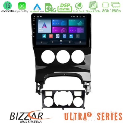 Bizzar Ultra Series Peugeot 3008 AUTO A/C 8core Android13 8+128GB Navigation Multimedia Tablet 9