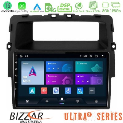 Bizzar Ultra Series Renault/Nissan/Opel 8Core Android13 8+128GB Navigation Multimedia Tablet 10″