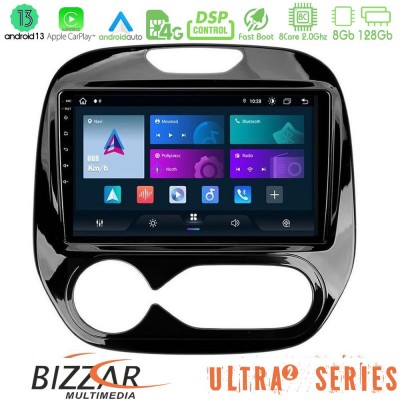 Bizzar Ultra Series Renault Captur 2013-2019 (Auto AC) 8core Android13 8+128GB Navigation Multimedia Tablet 9