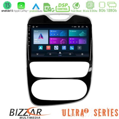 Bizzar Ultra Series Renault Clio 2016-2019 8core Android13 8+128GB Navigation Multimedia Tablet 10