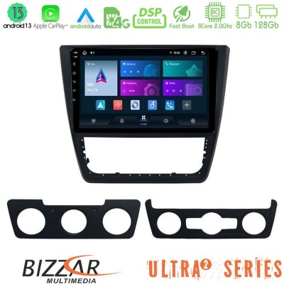 Bizzar Ultra Series Skoda Yeti 2009-> 8core Android13 8+128GB Navigation Multimedia Tablet 10