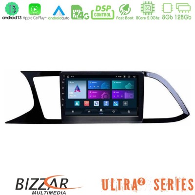 Bizzar Ultra Series Seat Leon 2013 – 2019 8core Android13 8+128GB Navigation Multimedia Tablet 9