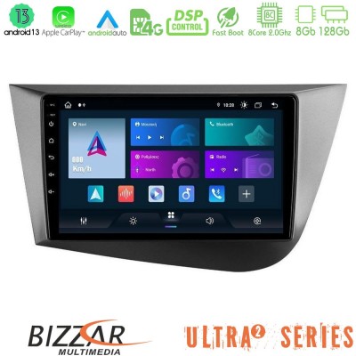 Bizzar Ultra Series Seat Leon 8core Android13 8+128GB Navigation Multimedia Tablet 9