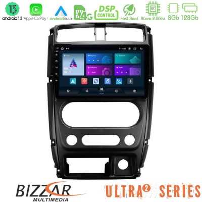 Bizzar Ultra Series Suzuki Jimny 2007-2017 8core Android13 8+128GB Navigation Multimedia Tablet 9