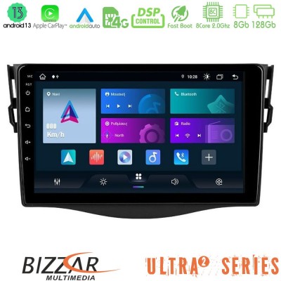 Bizzar Ultra Series Toyota RAV4 8core Android13 8+128GB Navigation Multimedia 9