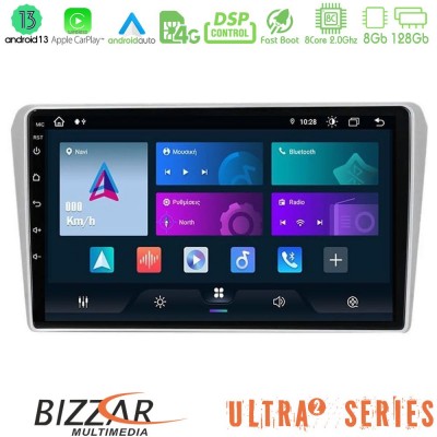 Bizzar Ultra Series Toyota Avensis T25 02/2003 – 2008 8core Android13 8+128GB Navigation Multimedia Tablet 9